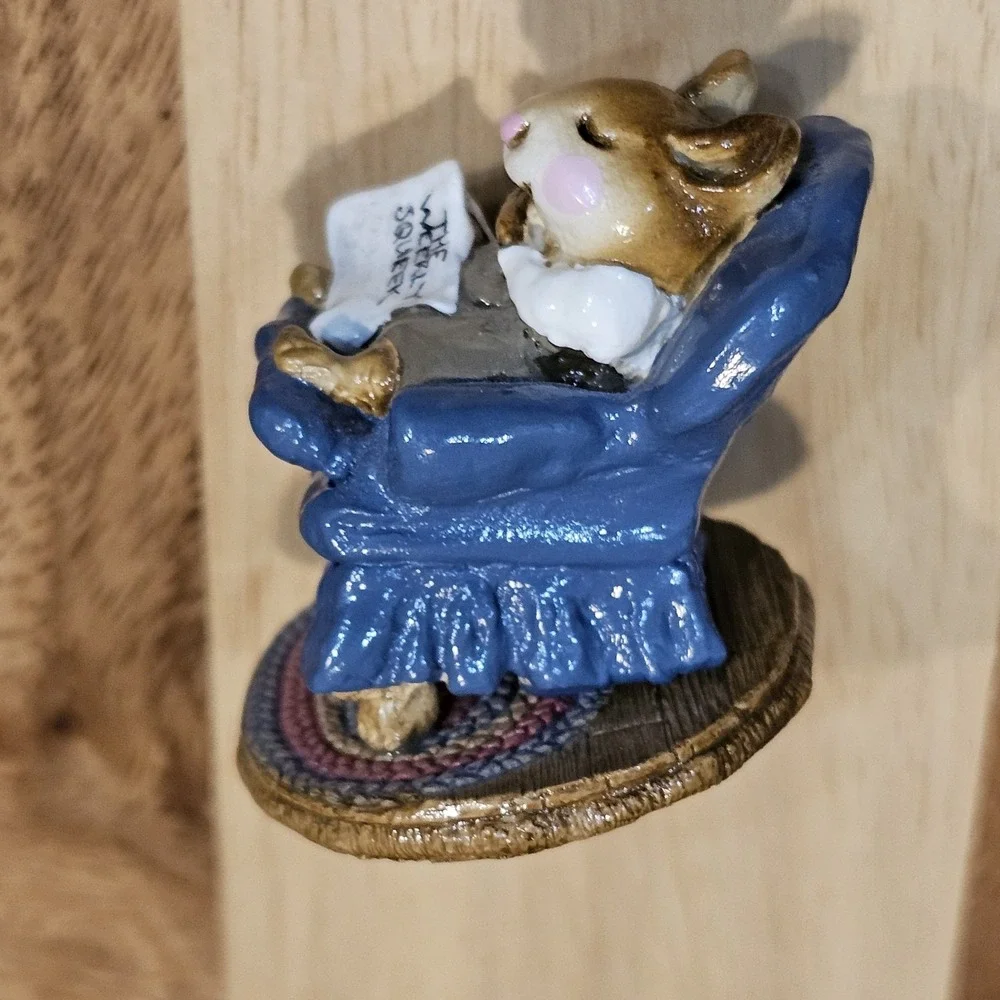 Wee Forest Folk M-159 Forty Winks - Blue Signed Annette Petersen 1988 No Box - Picture 11 of 14